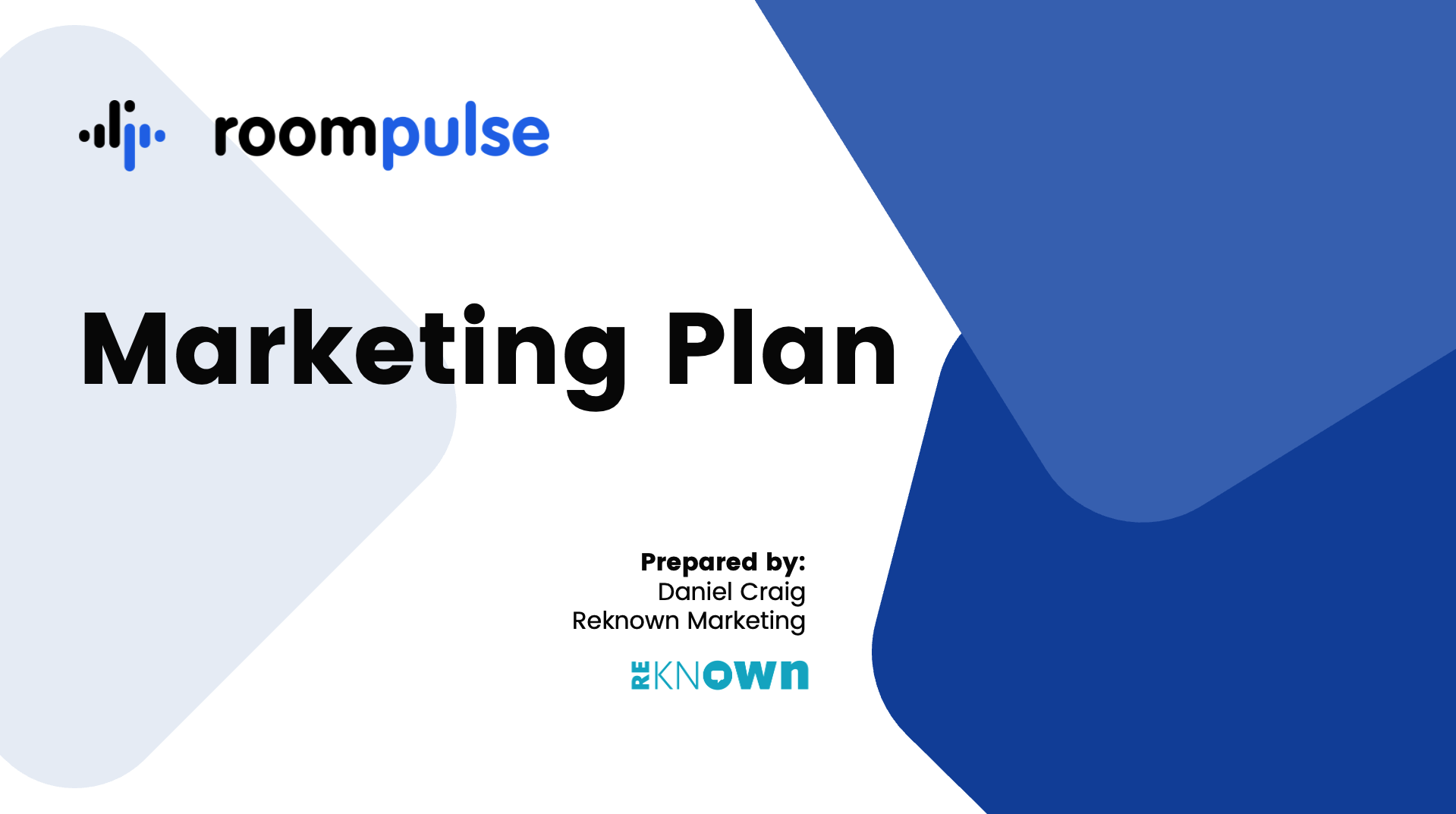 Roompulse Marketing Plan - Reknown Marketing for Hospitality Tech
